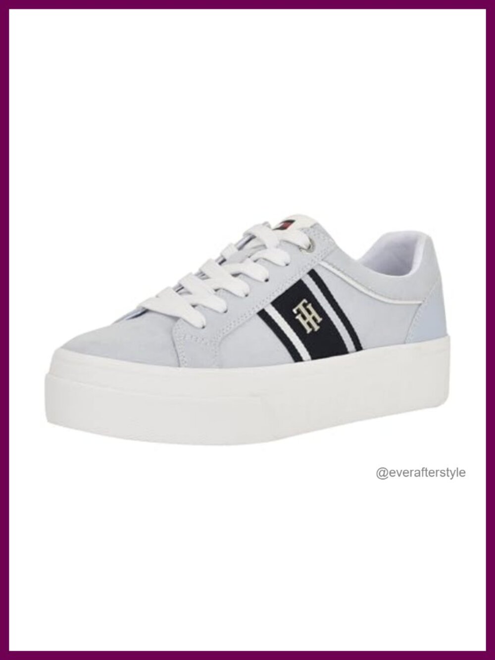 Tommy Hilfiger Women's Lace-Up Platform Sneakers Faux Suede
